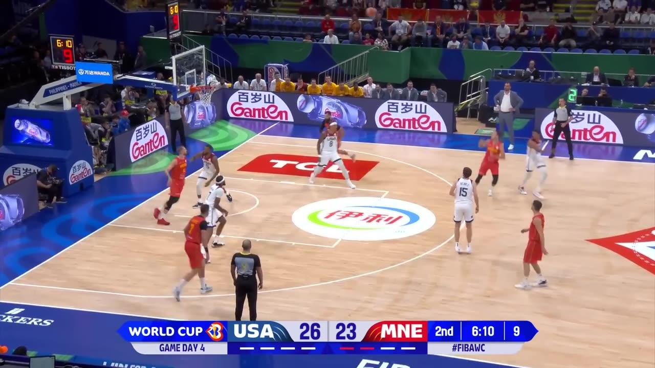 USA vs Montenegro Full Game Highlights - FIBA today