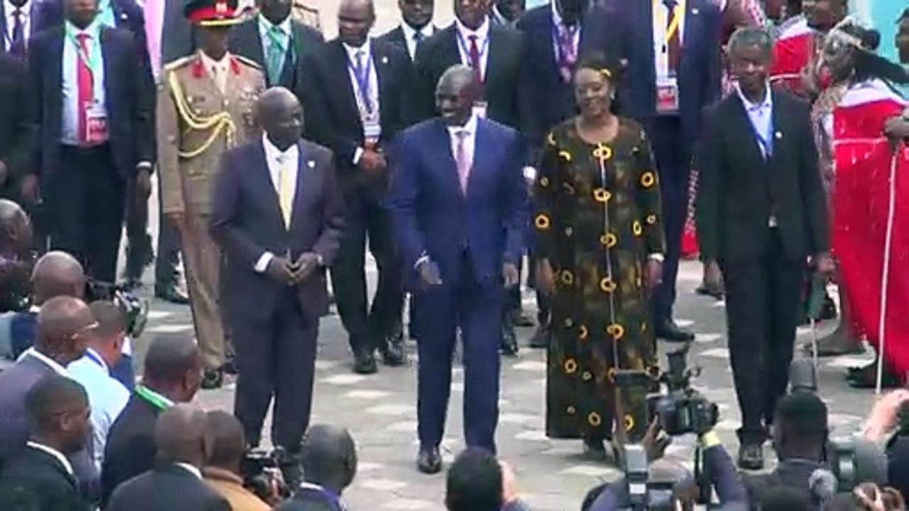World leaders arrive for landmark African Climate Summit in Nairobi