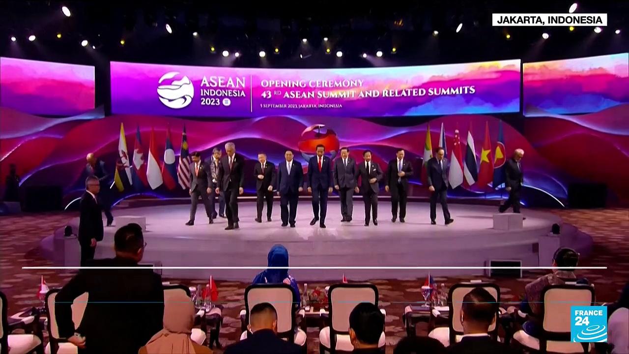 The leaders of nine South East Asian nations gather in Jakarta for the 43rd ASEAN summit