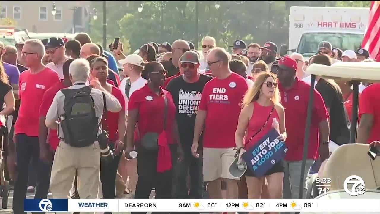 'I'm ready to rumble.' UAW workers march at Labor Day Parade with strike looming