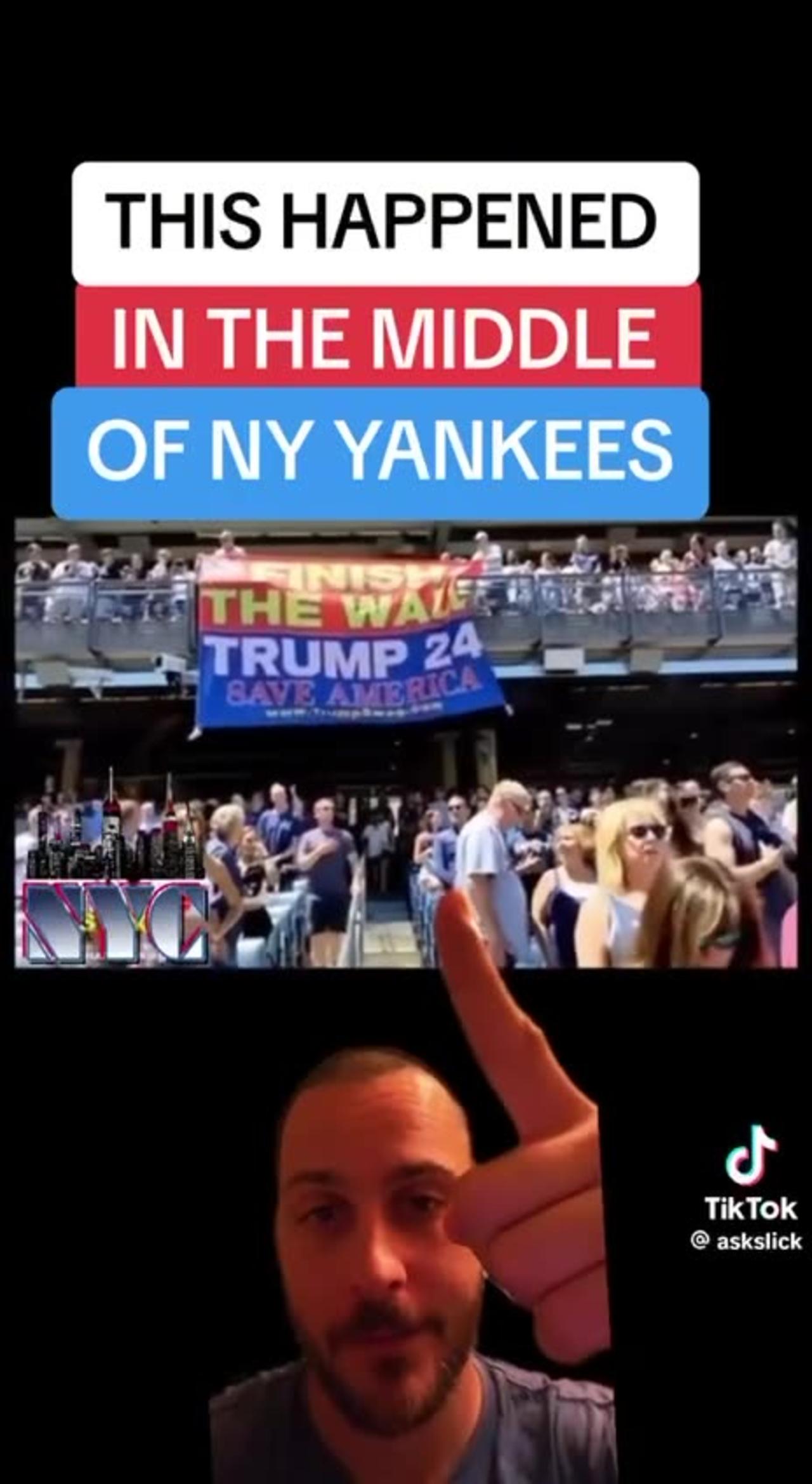 Happened at New York Yankees Game