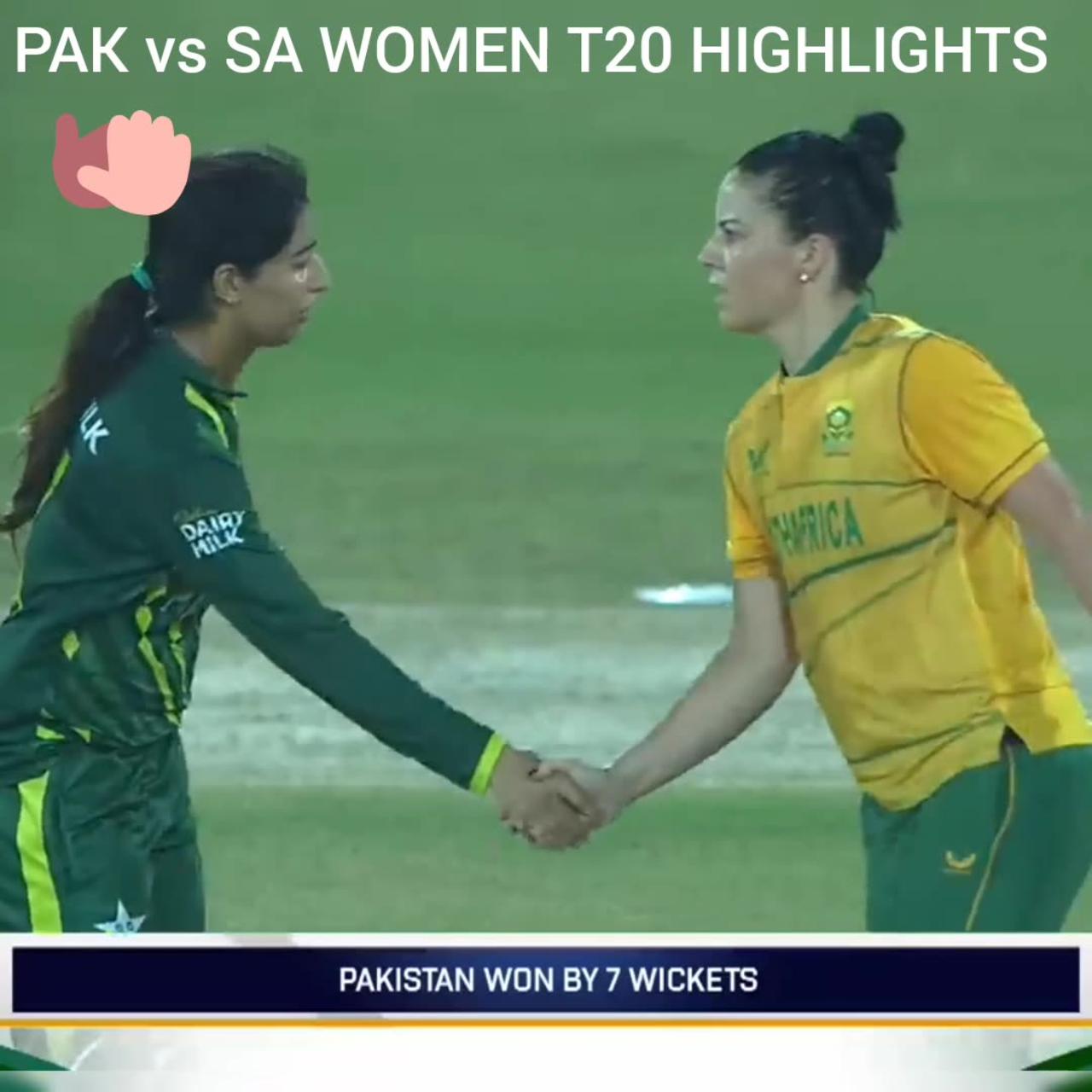 Pakistan women vs South Africa women t20 series highlights