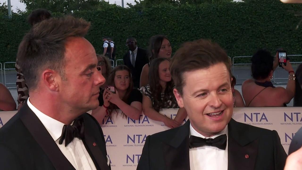 Ant and Dec do NOT feel bad for all the NTA runners-up