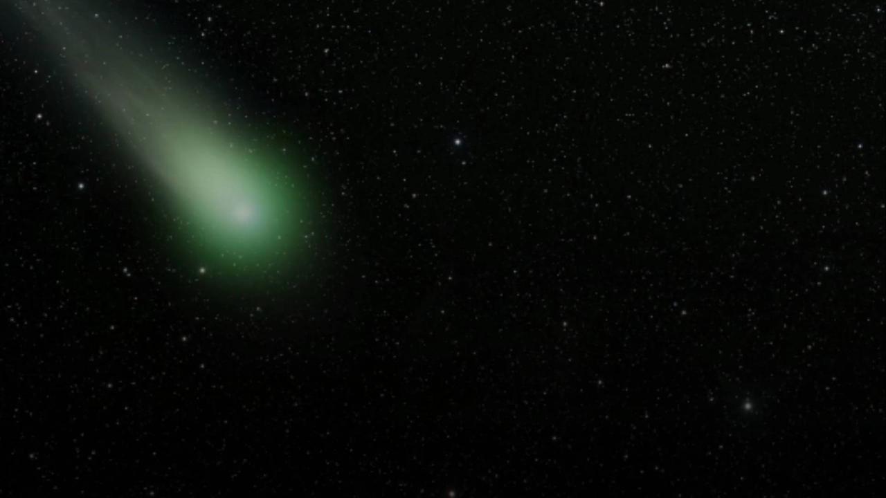 Earthbound Comet Blasted by Massive Solar Ejection