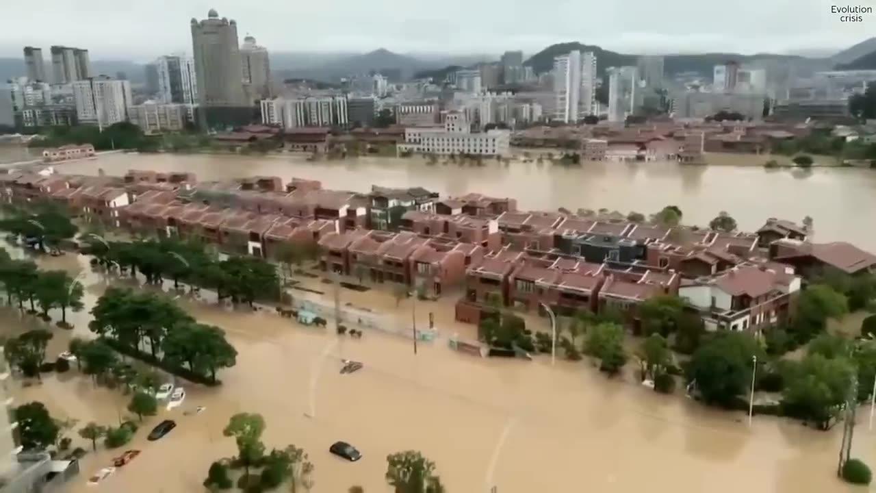 Just Now, Typhoon Haikui Destroys China Bridge! City Becomes Ocean in Fujian 9-5-2023