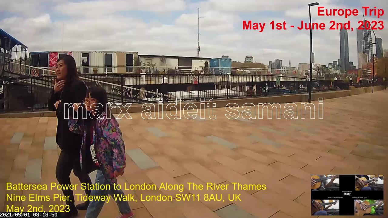 May 2nd, 2023 Battersea Power Station to London Along The River Thames.