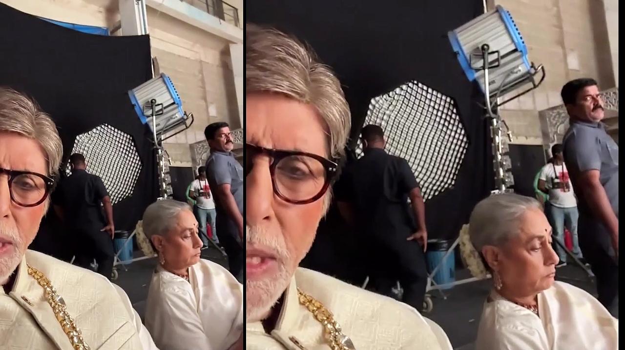 Big B shares glimpse from ad shoot with ‘wife’ Jaya