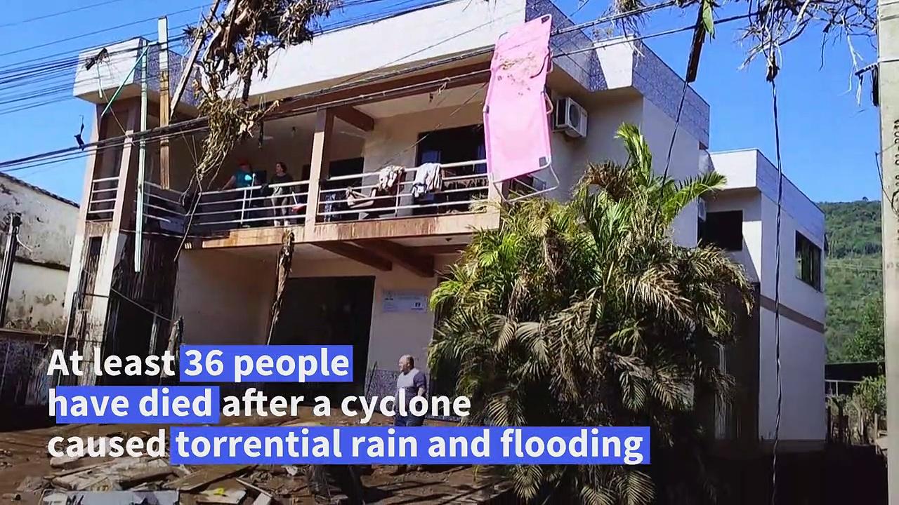 Devastating cyclone kills at least 36 in southern Brazil