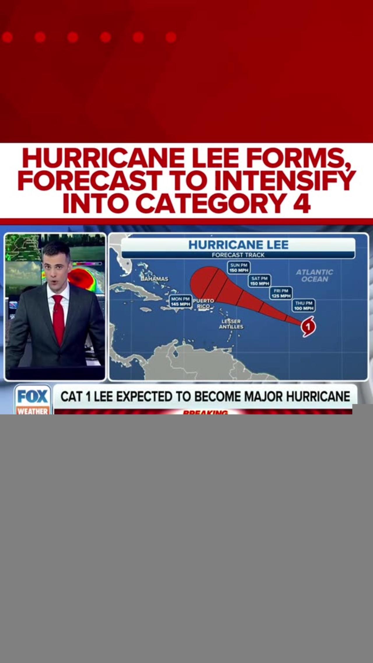 "Hurricane Lee Update: Category 4 Storm Intensification Imminent, Preparations Advised"