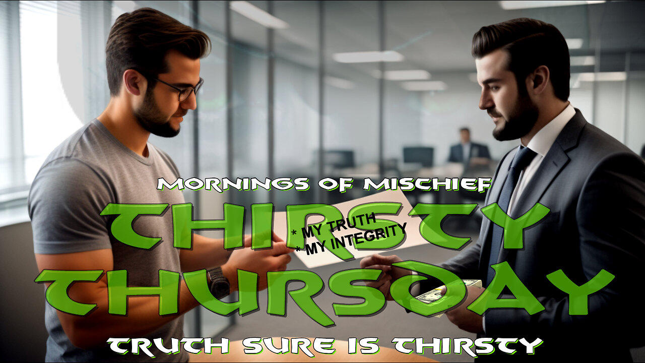 Mornings of Mischief Thirsty Thursday - Truth sure is THIRSTY!