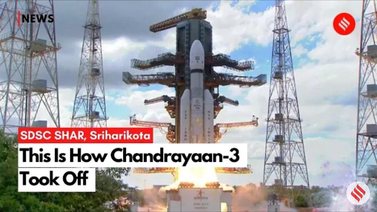 How chandrayaan-3 took off from Sriharikota | india launched chandrayaan-3 to moon