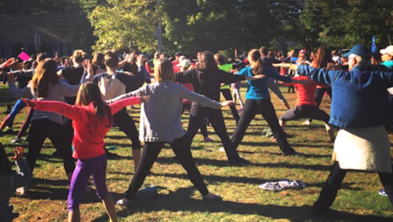 300 Women In Yoga Pants Protest Hateful Op-ed