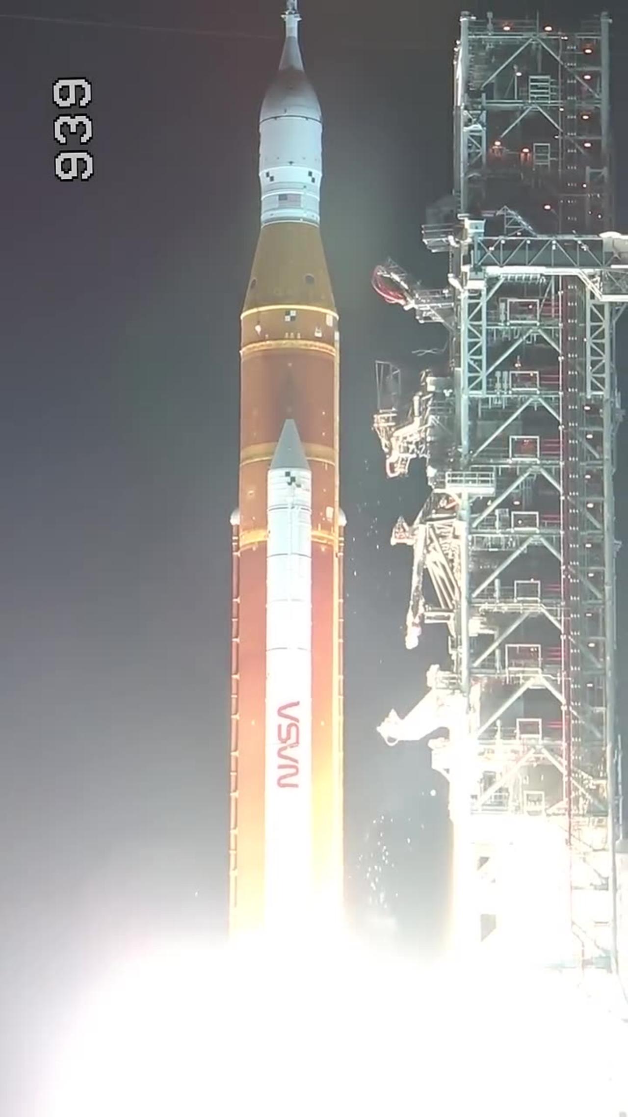 NASA's Artemis I Rocket Launch from Launch Pad 39B Per