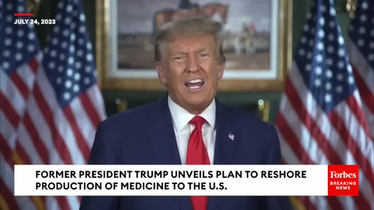 BREAKING NEWS: Trump Unveils Plan To Reshore Medicine Production To U.S., Hammers 'Crooked' Biden
