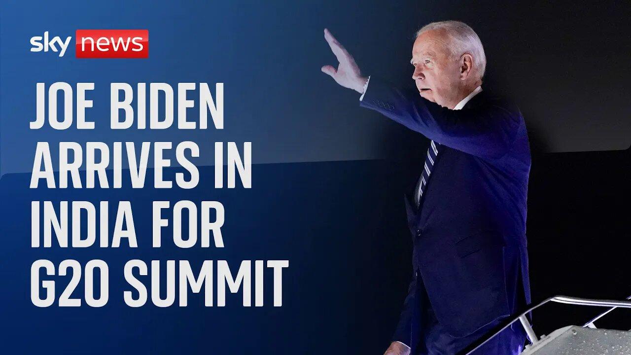 Watch live: US President Joe Biden arrives in India for G20 summit