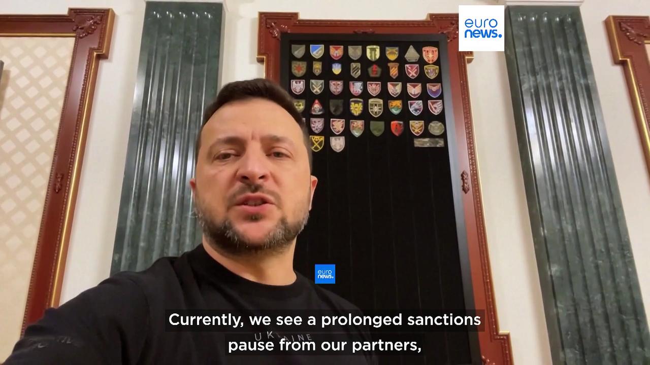 Ukraine war: Zelenskyy urges allies to 'resume' sanctions against Moscow amid deadly air strikes
