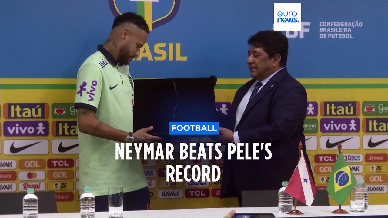 Neymar breaks Pelé's record to become Brazil's all-time top goalscorer