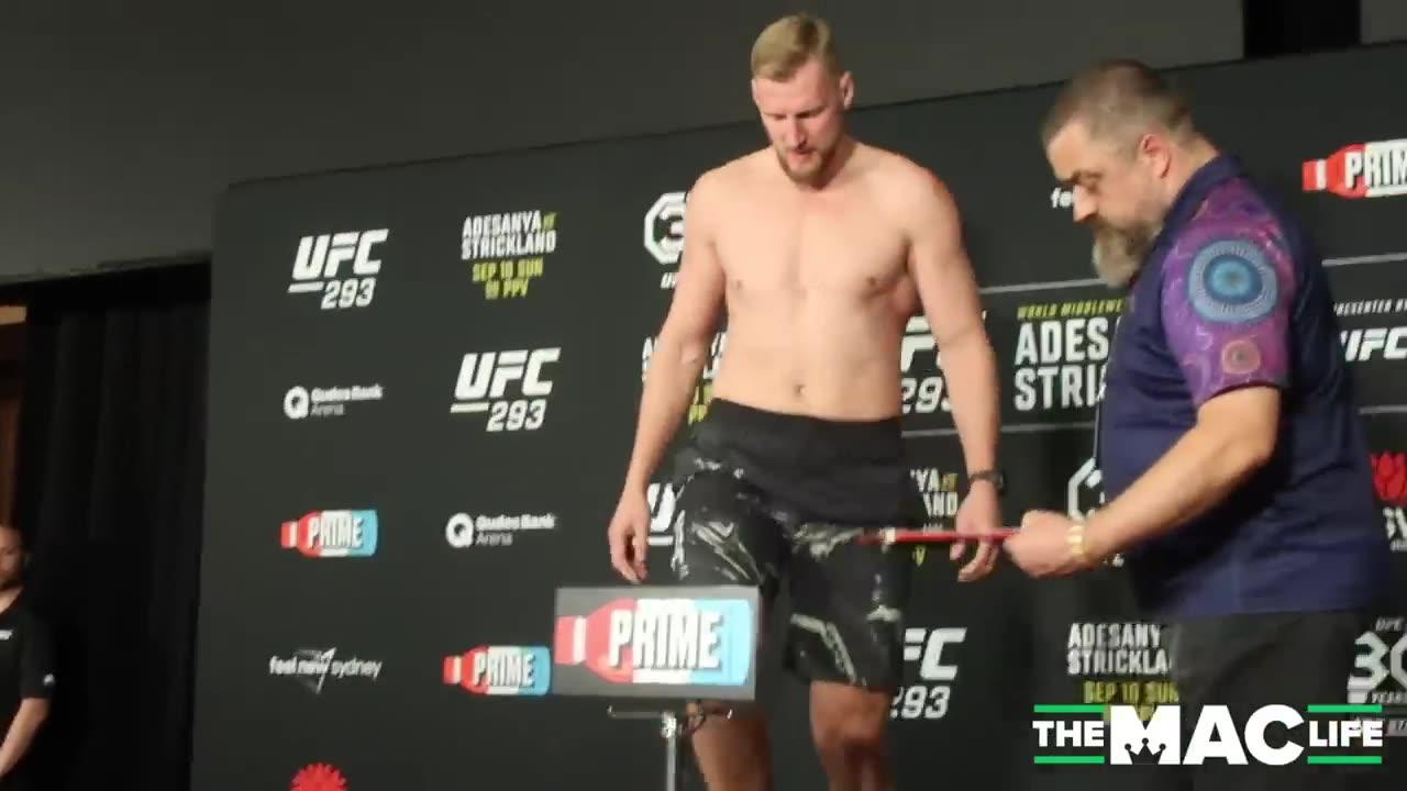 UFC 293 Official Weigh-Ins: Israel Adesanya vs. Sean Strickland