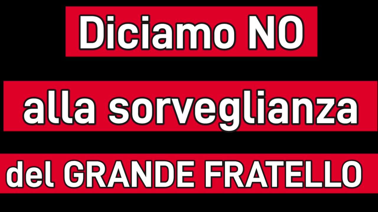 TRENTO 9 SETTEMBRE 2023 DICIAMO NO! ALLA SORVEGLIANZA DEL GRANDE FRATELLO