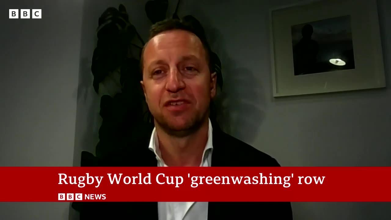 Rugby World Cup 'greenwashing' row erupts - BBC News