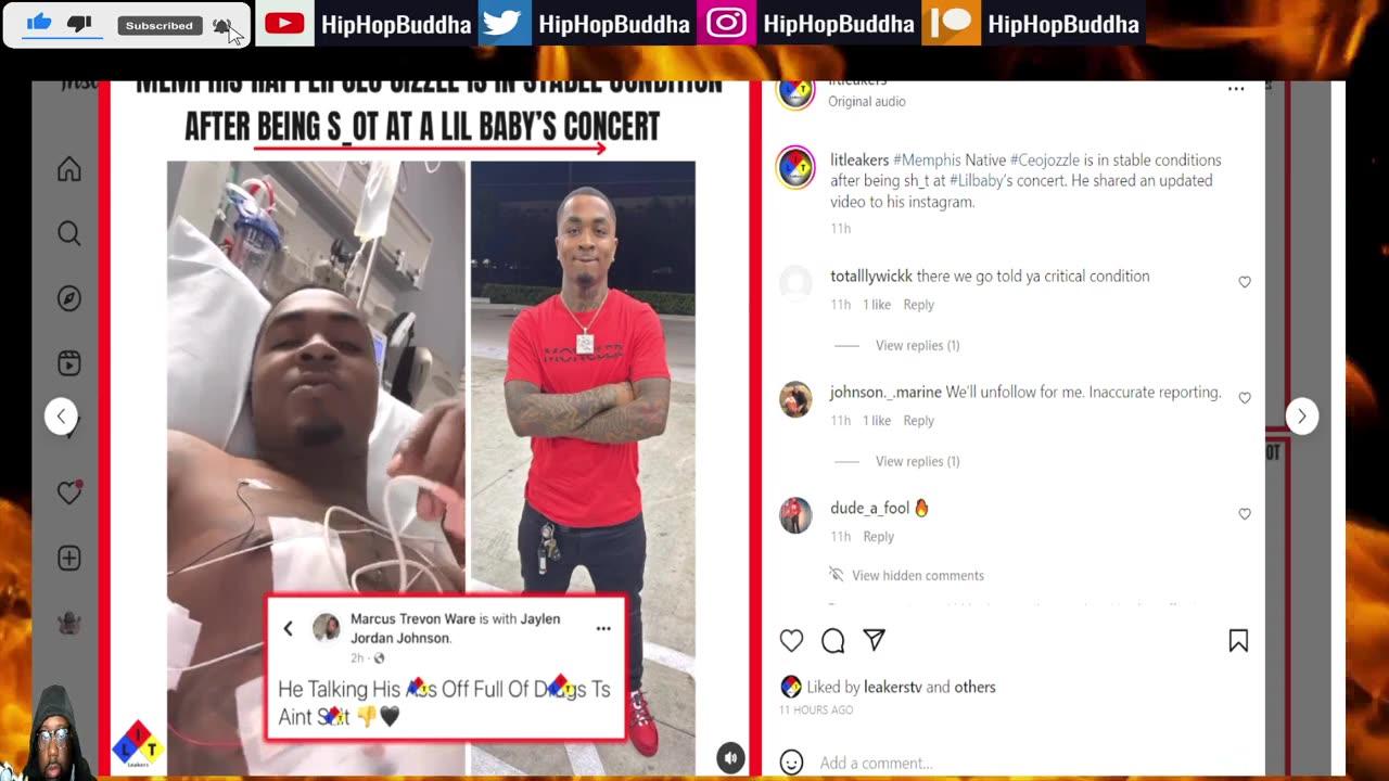 CEO Jizzle Speaks From Hospital On Being Shot At Lil Baby Concert 🙏