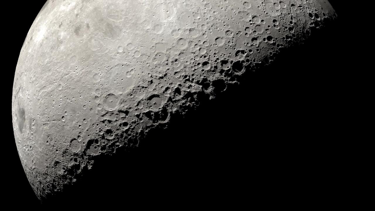 Shadows near the Moon's South Pole