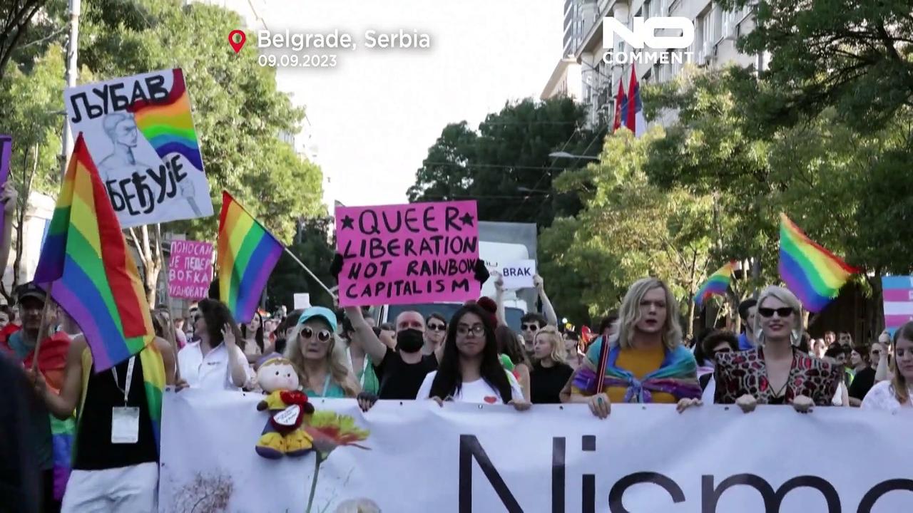 WATCH: Hundreds attend Belgrade's Pride march in Serbia