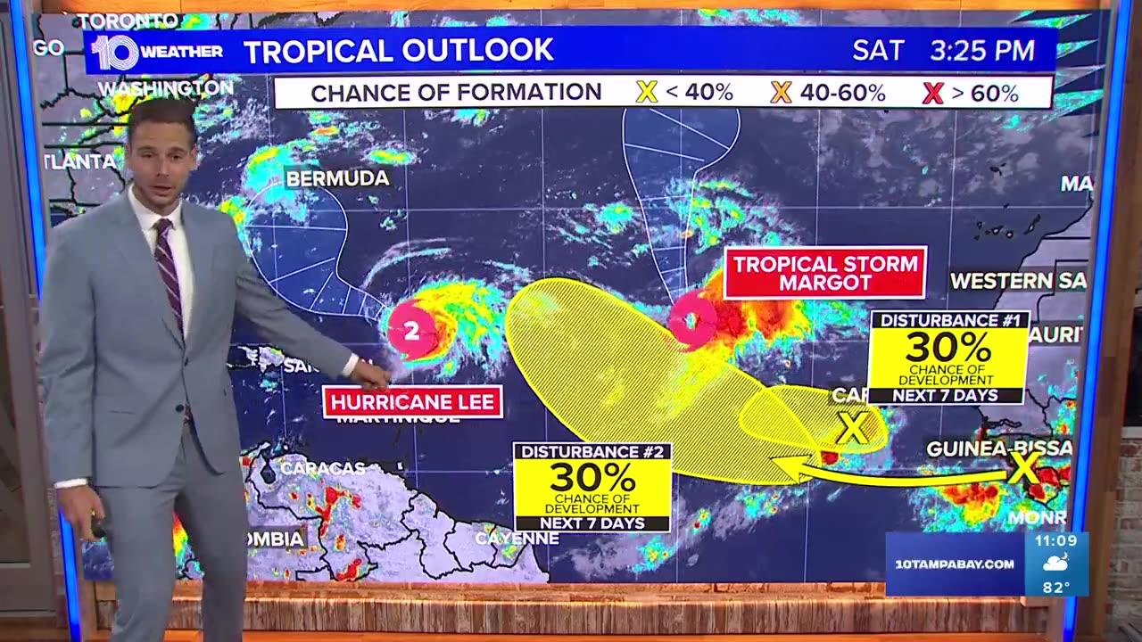 Tracking the Tropics: Hurricane Lee expected to grow over next few days