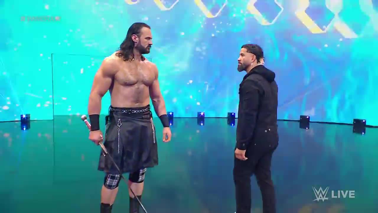 Jey Uso crosses paths with Drew McIntyre and Matt Riddle