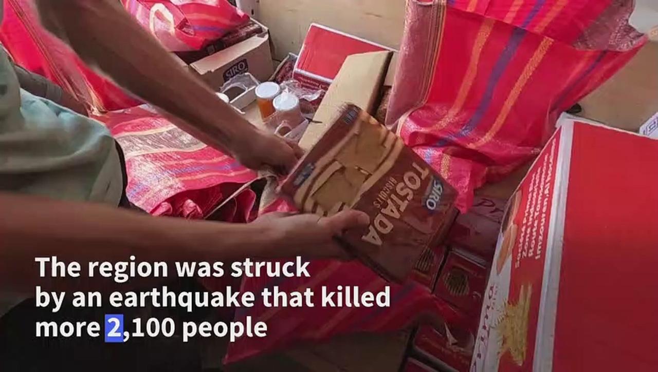 Aid distributed to village devastated by earthquake in Morocco