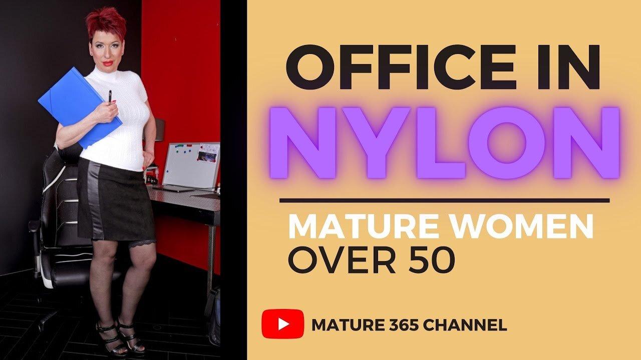 Natural Older Women Over 50 Office in Tights / - One News Page VIDEO