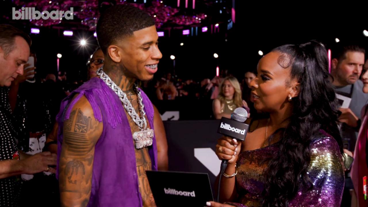 NLE Choppa on Performing with Nelly, His Track 'College Girls Have More Fun,' His Thoughts on Politics & More | 2023 MTV VMAs