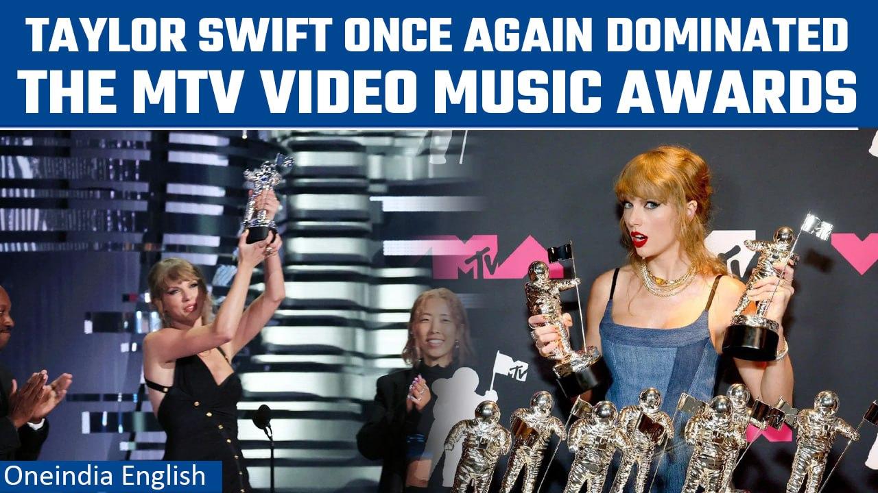 Taylor Swift racks up trophies at MTV Video Music Awards, details inside | Oneindia News