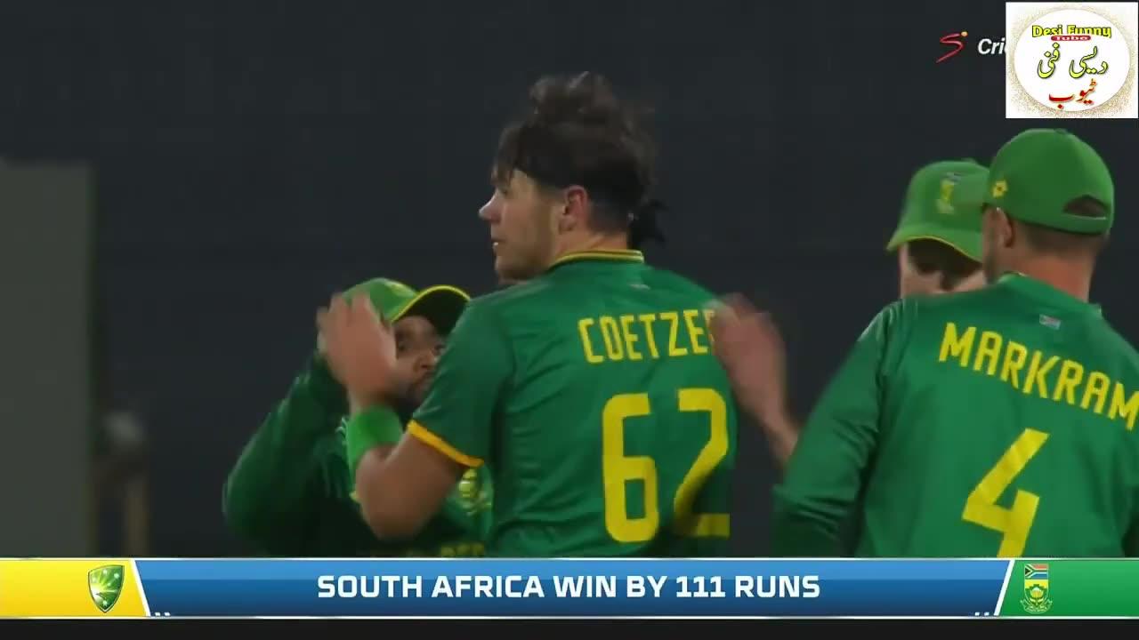 South Africa vs Australia 3rd ODI Match Full Highlights | South Africa vs Australia 2023 | SA vs AUS