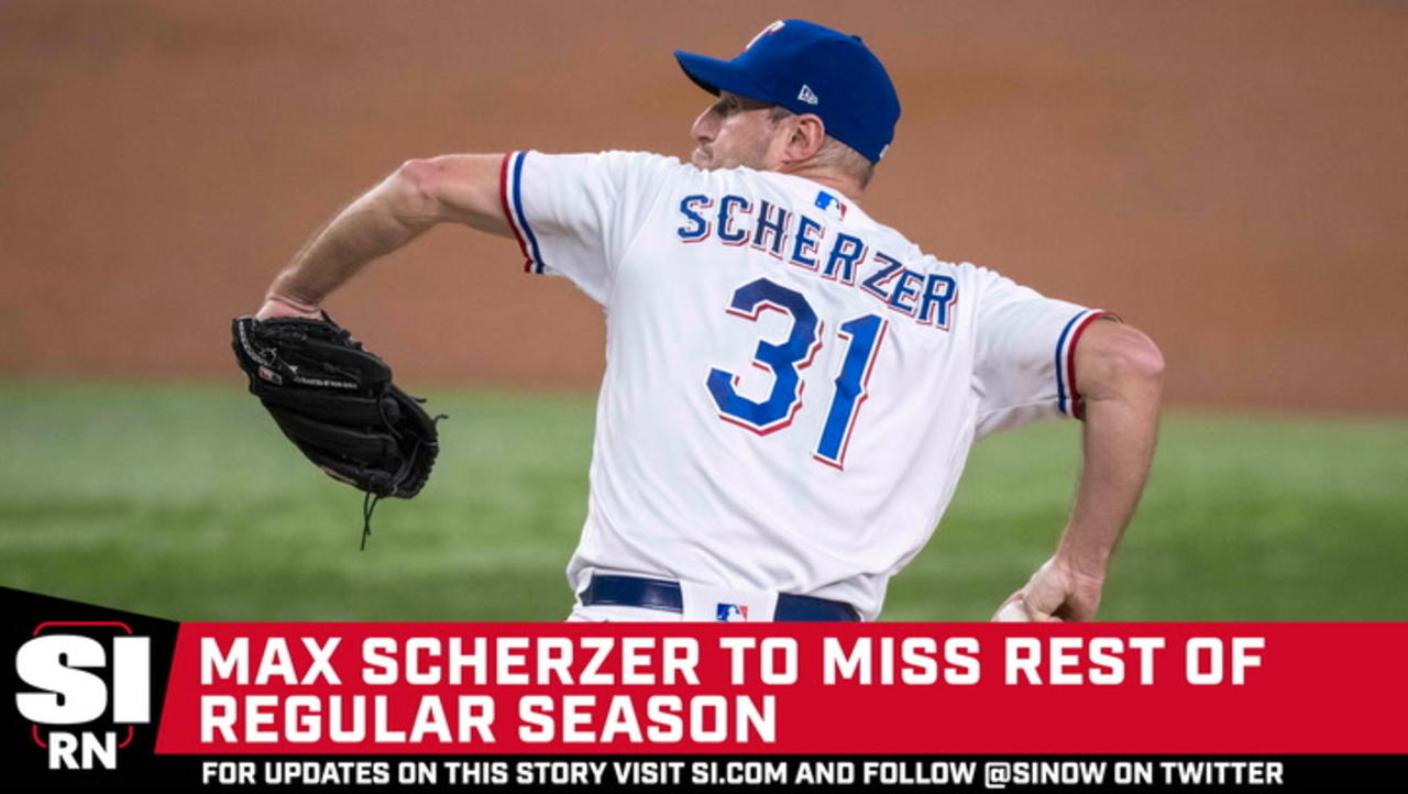 Texas Rangers’ Max Scherzer Out for Rest of MLB Season Due to Muscle Strain