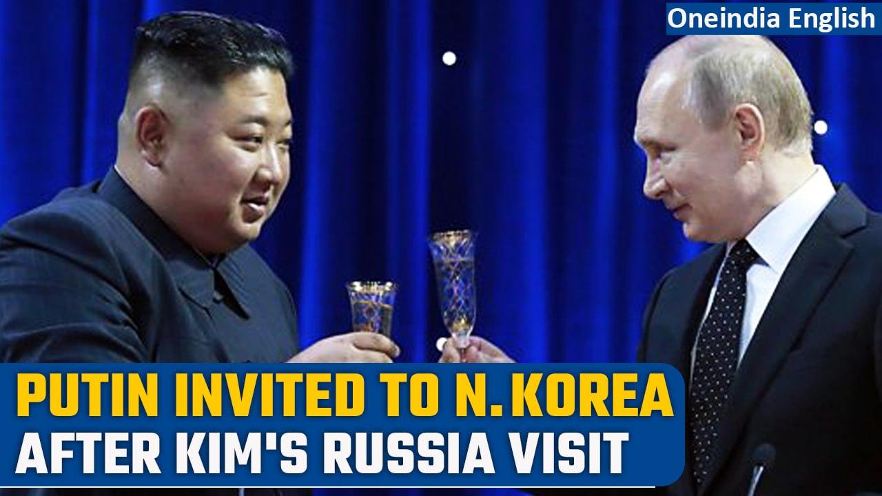 Kim-Putin Meet: Putin invited to N.Korea by Kim Jong Un in quid pro quo I Oneindia News