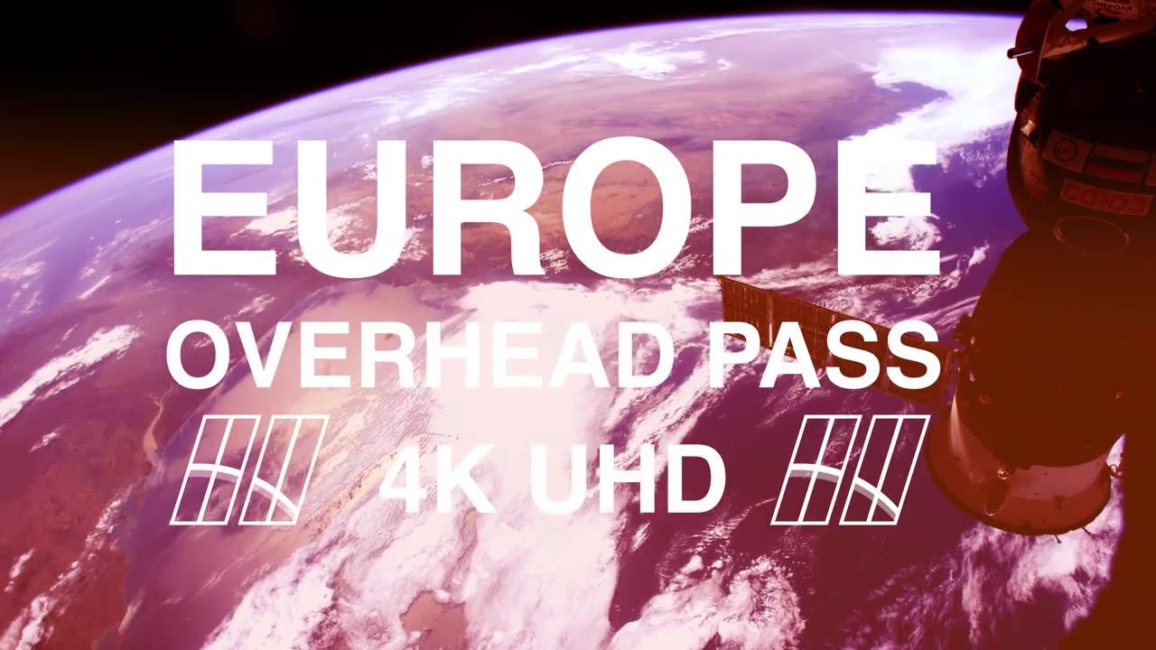 Europe's Breathtaking Beauty: A 4K View from Space