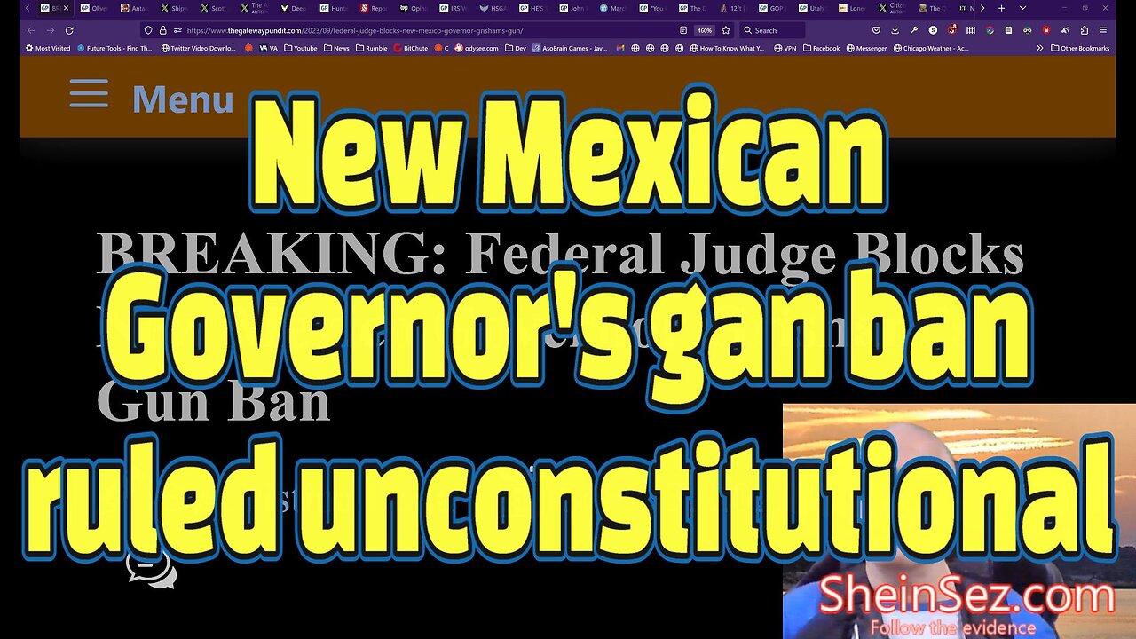 New Mexican Governor's gan ban ruled unconstitutional-SheinSez 291