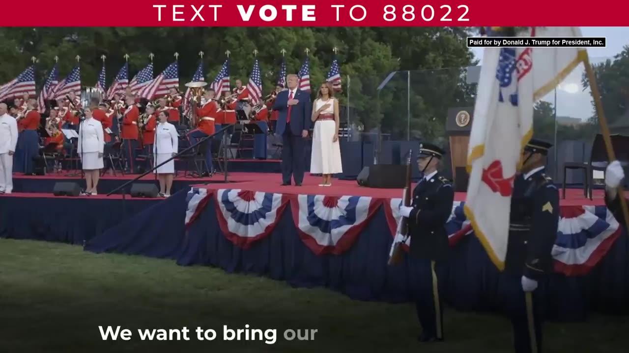 Donald J. Trump: Text VOTE to 88022