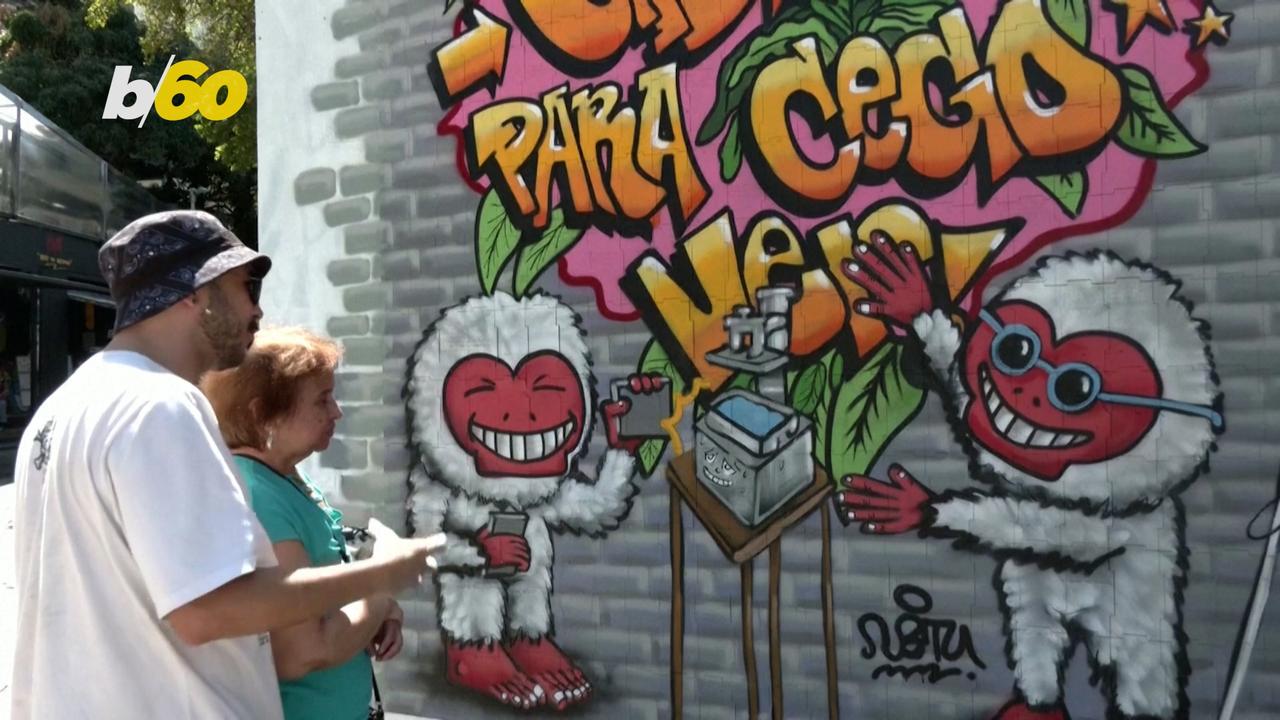 Brazilian Artist Creates Graffiti For the Visually Impaired