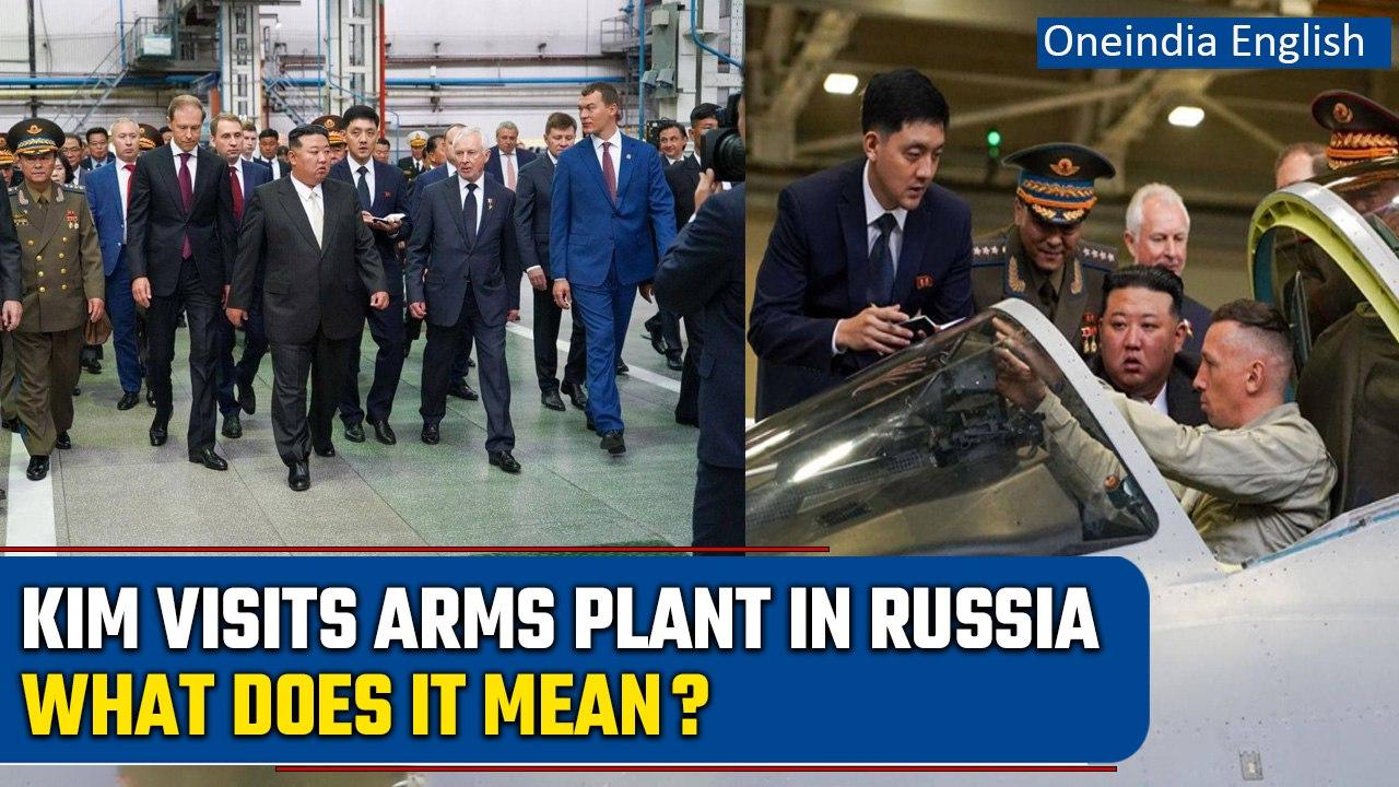 Kim Jong Un visits Russia's aeronautics factory amid reports of possible arms deal | Oneindia News