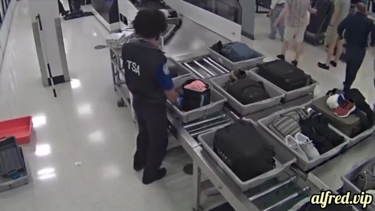African-American TSA Agents Caught On Cam Stealing Money From Travellers' Luggage