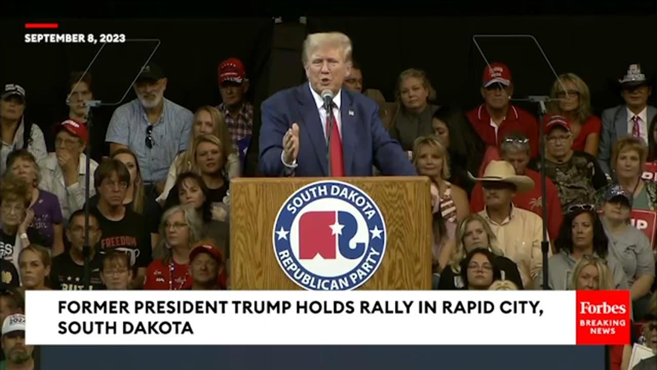 'Here's Just Some Of The Agenda I'll Be Immediately Implementing': Trump Speaks In South Dakota
