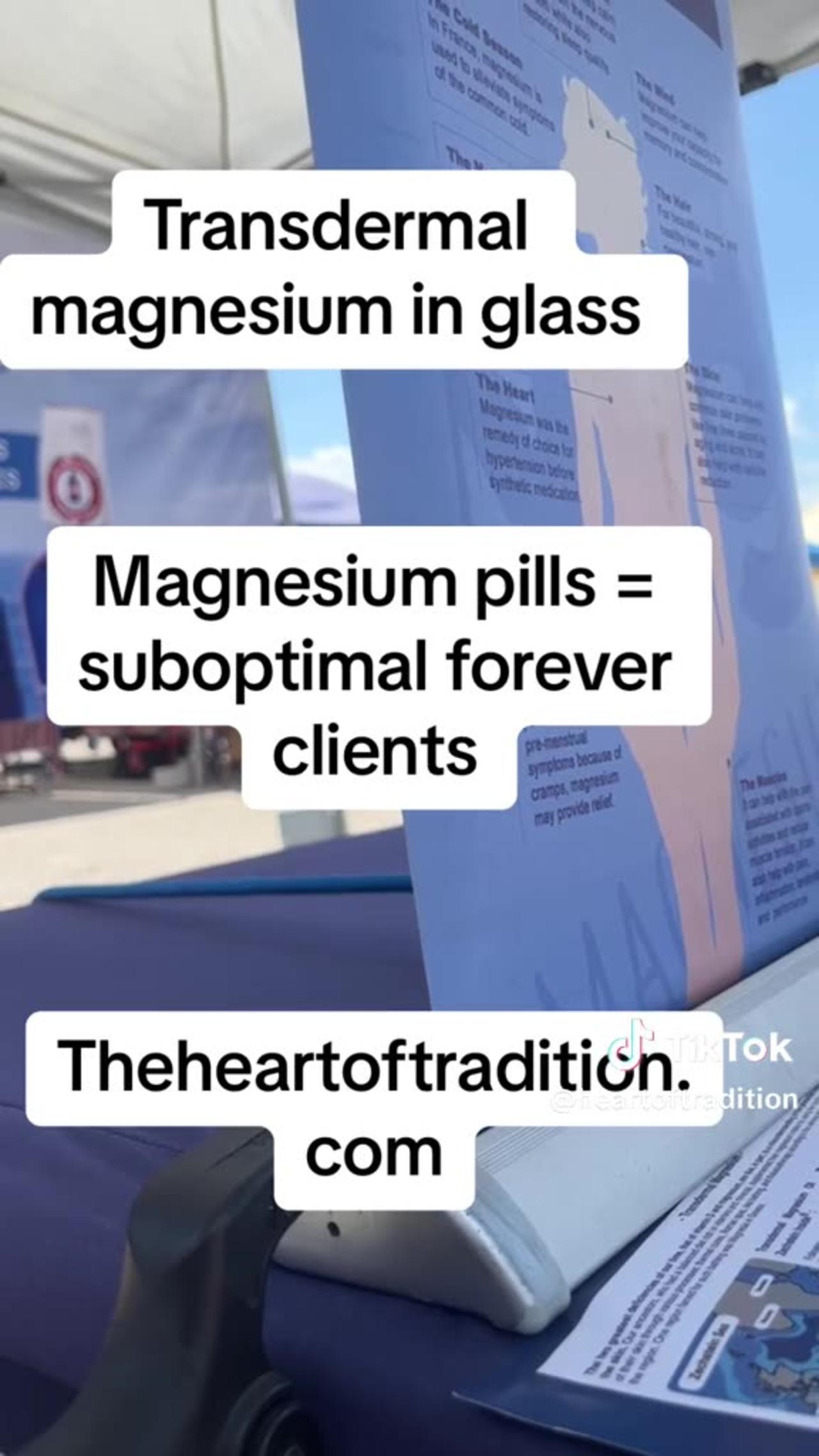 Magnesium Pills = Suboptimal Forever Clients (with Kidney issues)