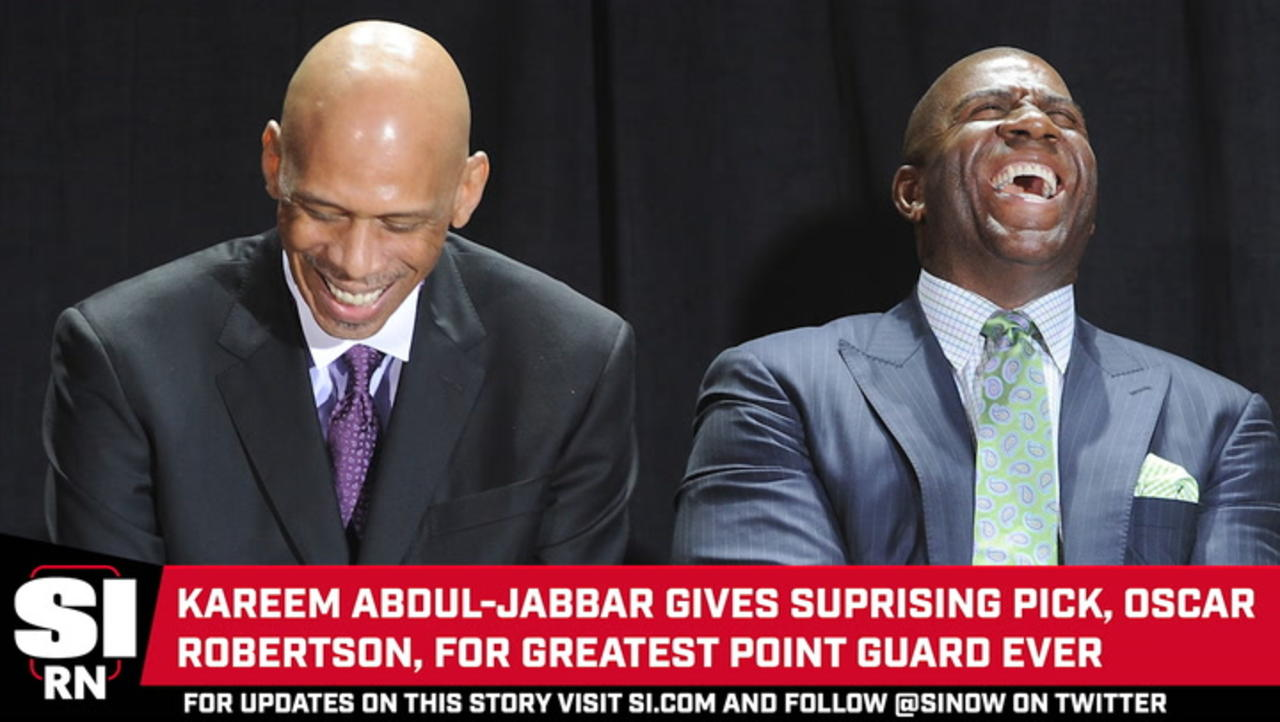 Kareem Abdul-Jabbar Gives His Pick for Greatest Point Guard of All Time