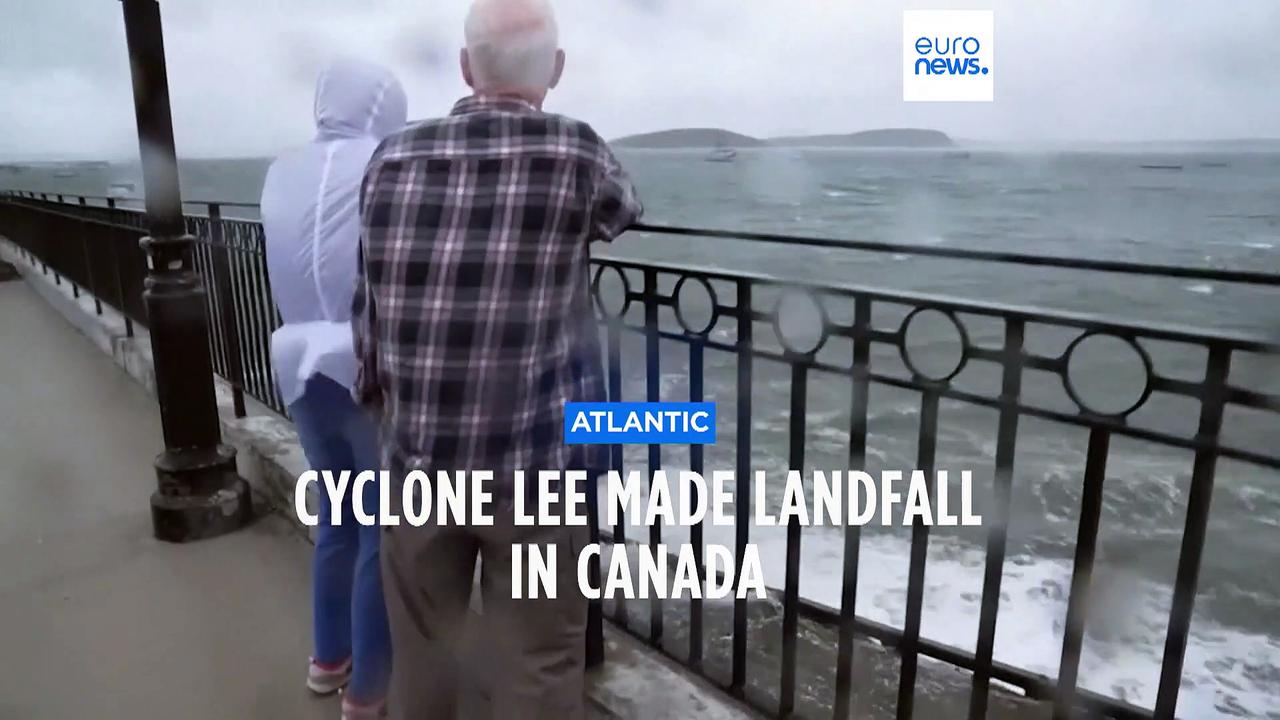 Storm Lee batters eastern shores of Maine and Nova Scotia