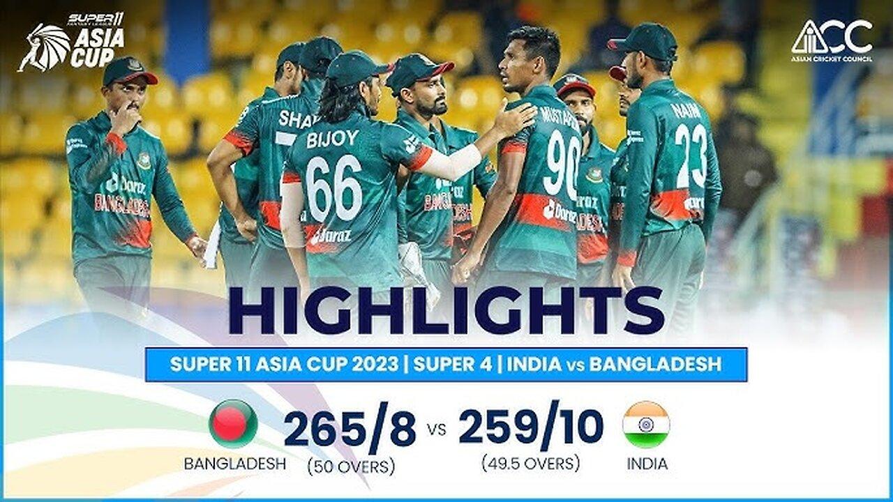 Asia Cup 12th Match IND Vs BAG 2023