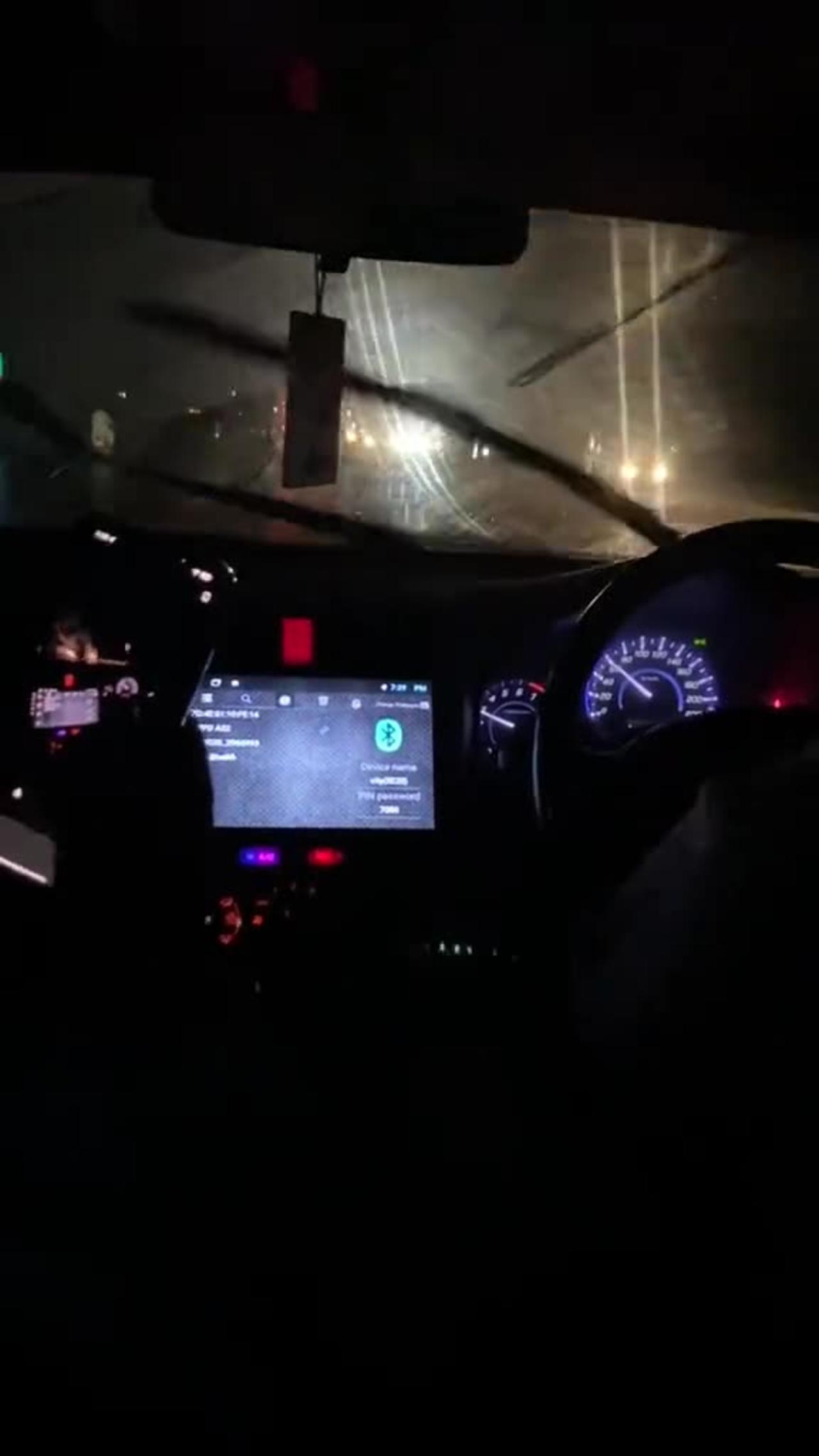 Night driving car status