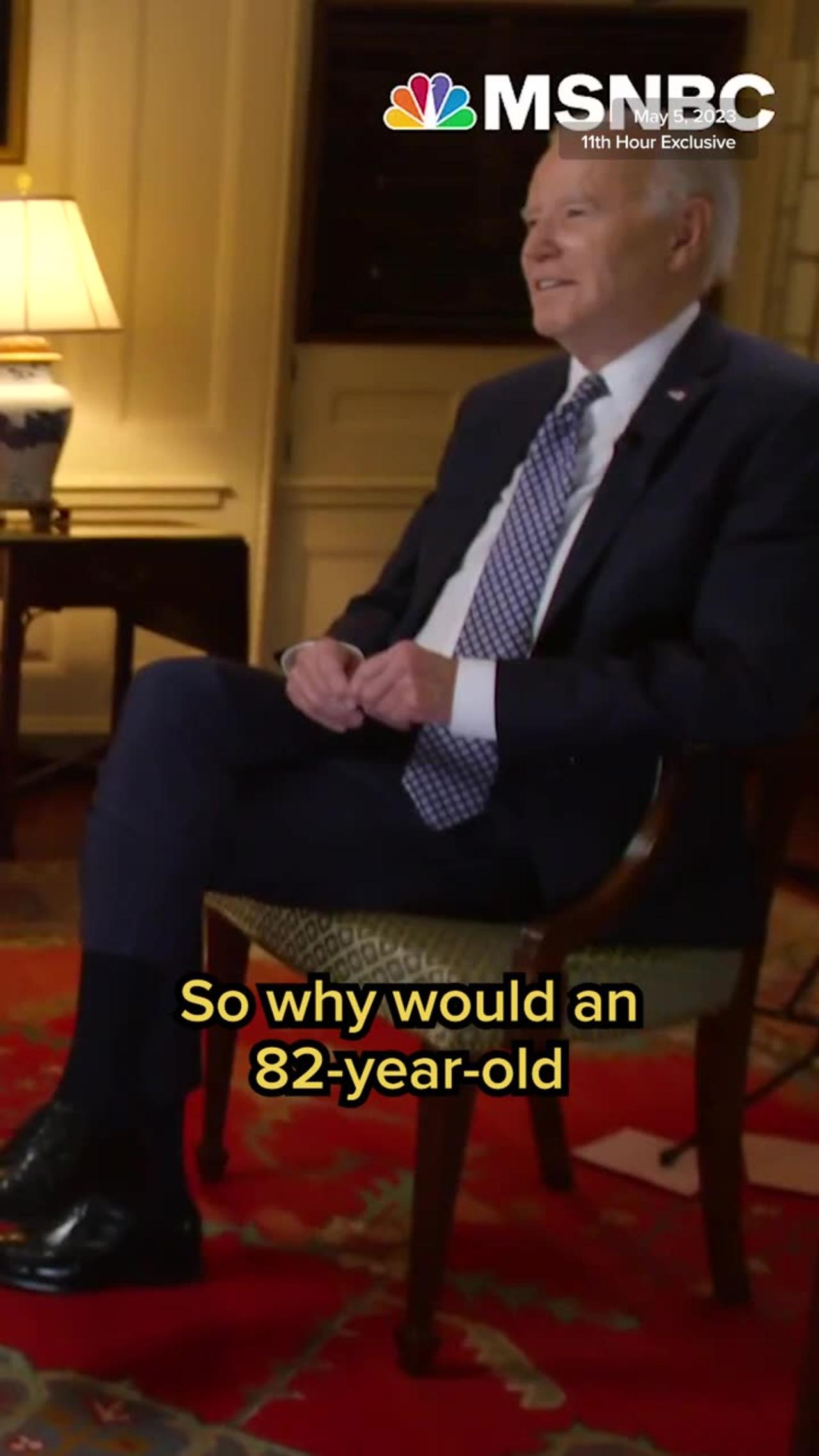 Stephanie Ruhle asks #Biden about his #age