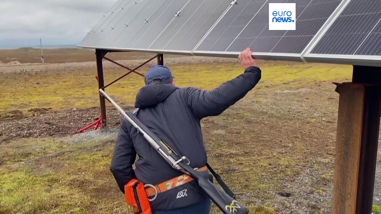 Solar panels installed in remote Arctic community to power green energy transition